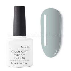 Pintura de uñas color gel, gel uv de color puro, para el diseño de uñas, azul claro, 7.2x3.2 cm, 8ml / botella