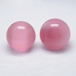 Cat Eye Display Decoration, Sphere Ball Beads for Home Decoration, Flamingo, 58~60mm