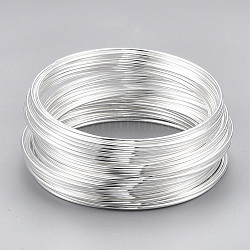 Stahldraht-Speicher, für die Herstellung von Wickelarmbändern, Silber, 18 Gauge, 1 mm, ca. 800 Kreise / 1000 g