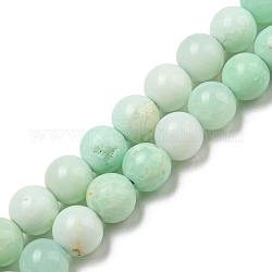 Brins de perles de chrysoprase naturelles de qualité, ronde, 6mm, Trou: 0.8mm, Environ 65 pcs/chapelet, 15.43'' (39.2 cm)