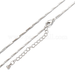 Ожерелья с цепочкой из латуни, долговечный, Реальная платина, 15.94 дюйм (40.5 см)