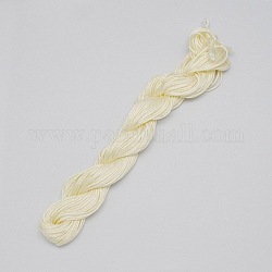 10M Hilo de joyería de nylon, cuerda de nylon para las pulseras tejidas a medida que hacen, amarillo vara de oro claro, 2mm