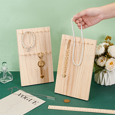 2 стили деревянные подставки для ожерелий NDIS-NB0001-08-1