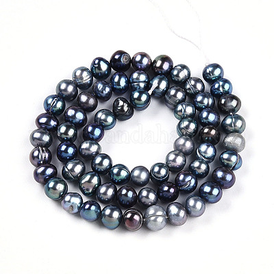 Нити из натурального культивированного пресноводного жемчуга PEAR-N013-05C-01-1