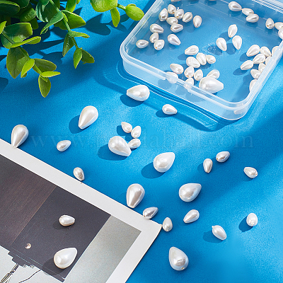 70 шт. 3 вида жемчужных бусин в форме капли BSHE-AR0001-07-1