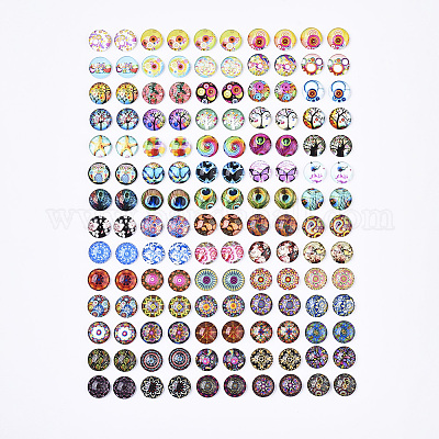 Кабошоны из стекла GGLA-R040-12mm-06-1