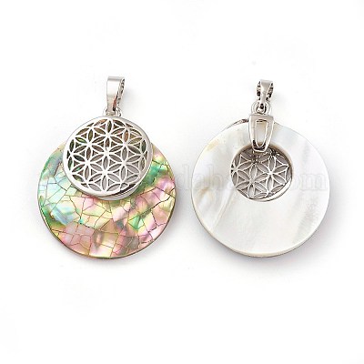 Природные пауа оболочки подвески KK-F751-M-B04-1