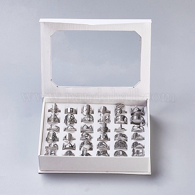 Кольца из нержавеющей стали 201 RJEW-R133-02-B-1