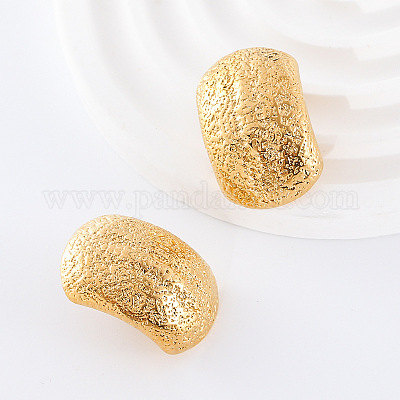 3 пара серег-гвоздиков с текстурой из нержавеющей стали с закругленными углами RM5600-1