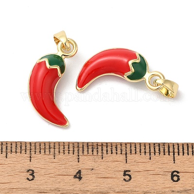 Подвески из латуни с эмалью в стойку KK-Z056-37G-1