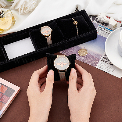 Держатели для часов с бархатным браслетом на 4 слот ODIS-WH0034-04-1