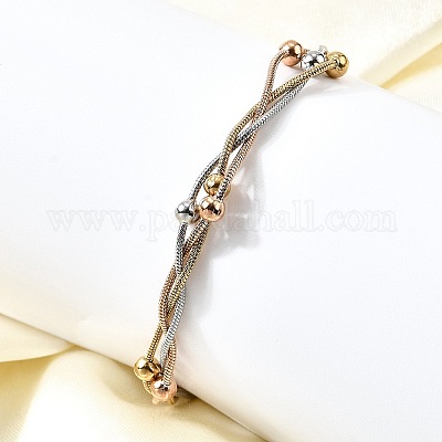 Браслеты-спутнички из нержавеющей стали 304 BJEW-Z106-02A-1