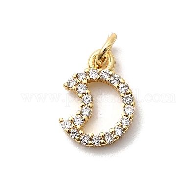 Латунные микро проложить кубического циркония подвески KK-Z135-03G-02-1