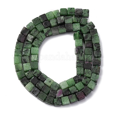 Натуральный рубин в цоизита бусин пряди G-F631-K31-1