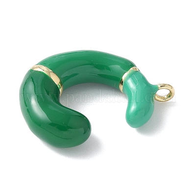 Латунь эмаль подвески KK-E093-03G-C-01-1