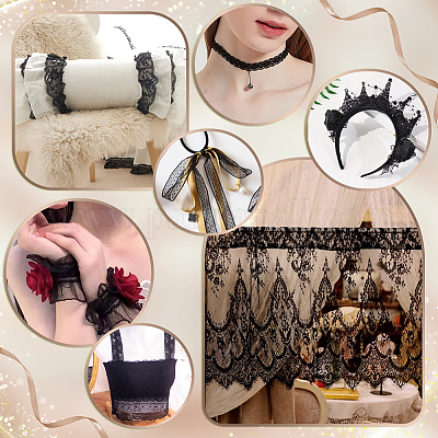 40 м нейлоновых эластичных двухсторонних кружевных лент пико OCOR-WH0101-47A-1