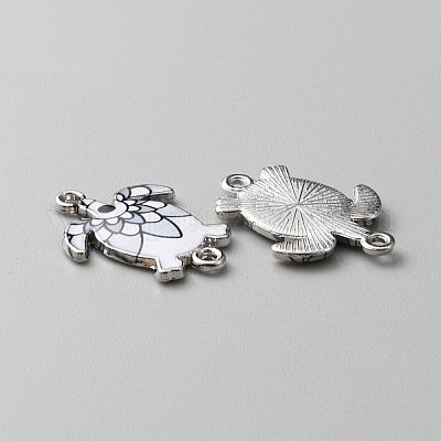 Подвески из сплава с эмалевым принтом ENAM-WH0065-15P-02-1