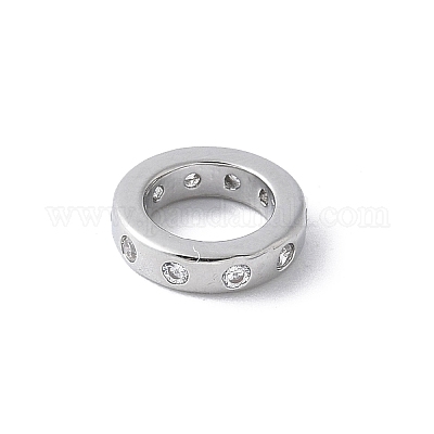 Латунные микро проложить Цирконий Европейский бисером KK-K399-14P-01-1