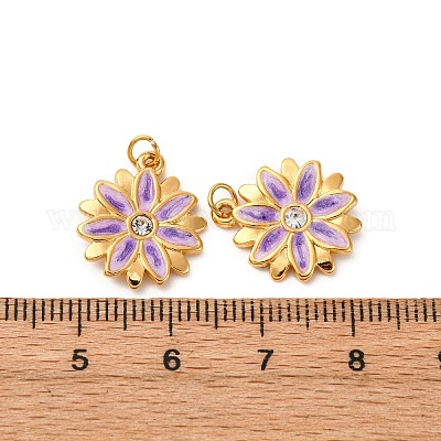 Подвески из нержавеющей стали 304 с эмалью STAS-U061-40G-01-1