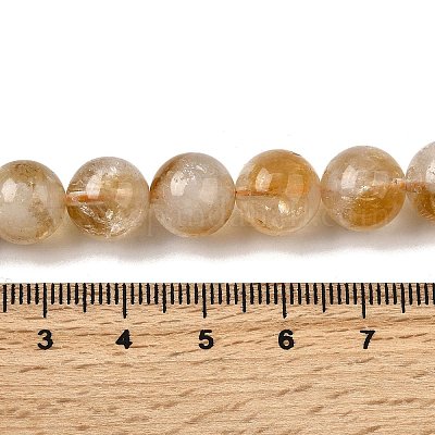Природный цитрин бисер нитей G-D323-A01-10mm-B-1