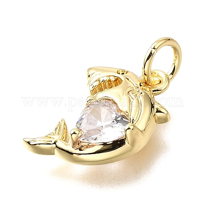 Латунные микро проложить кубического циркония подвески KK-V011-28G-A-1