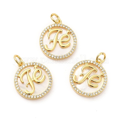 Стойки обшивки латунь микро проложить Циркон подвеску KK-K270-10G-1