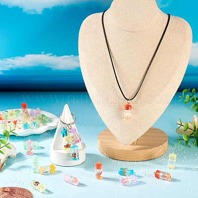 50 шт. светящиеся подвески из эпоксидной смолы RESI-TA0004-14-1