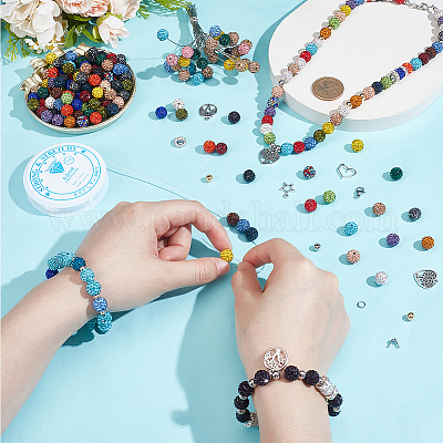 Наборы для самостоятельного изготовления растягивающихся браслетов DIY-PH0030-72-1