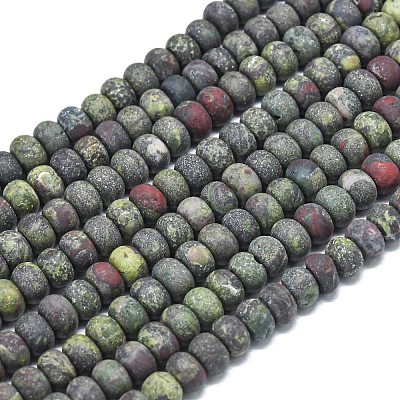 Бисер натуральный дракон крови пряди G-P575-A14-6x4mm-1