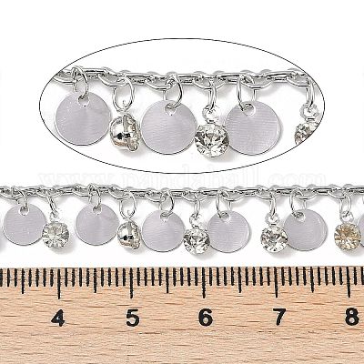 Цепочки ручной работы из латуни и страз CHC-Z001-14P-1