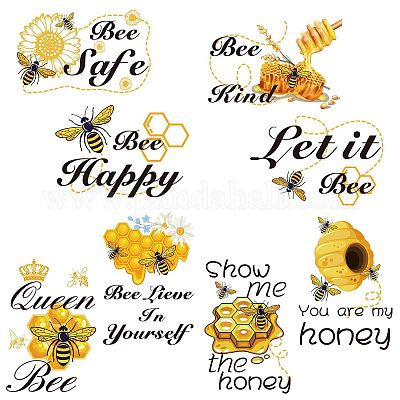Wholesale CRASPIRE Bee Happy Funny Stickers Honey Bee Window Decor
