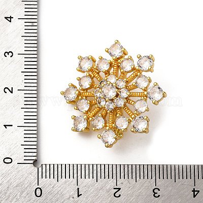 Латунные микро проложить кубического циркония кулон поручительств KK-D378-21G-1