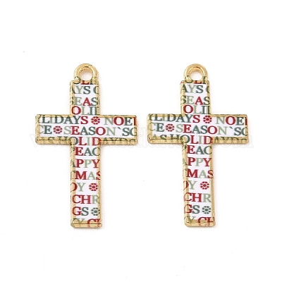 Подвески в стиле мозаики из сплава золотого тона ENAM-G213-01G-03-1