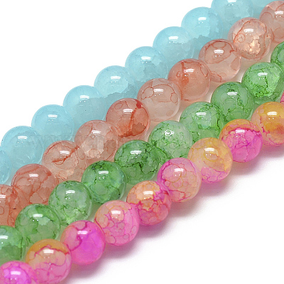 Стеклянные бусины DGLA-S115-8mm-YS37-1