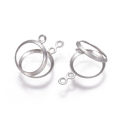 Подвеска-кабошон из хирургической нержавеющей стали 316 X-STAS-I118-01P-01-1