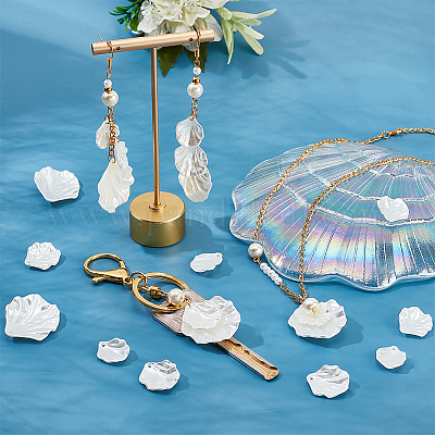 150 шт. 3 подвески из искусственного жемчуга с перламутровым покрытием и акриловыми бусинами SACR-PH0001-50-1