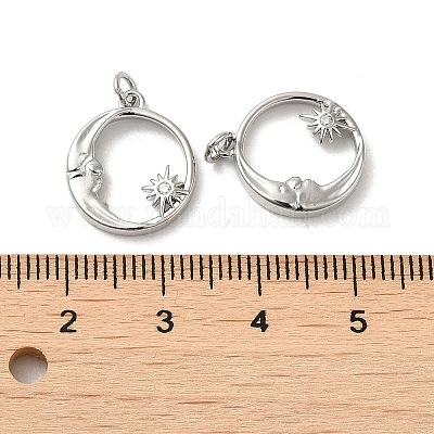 Покрытие стойки латунь микропаве прозрачные кубические циркониевые подвески KK-F863-15P-1