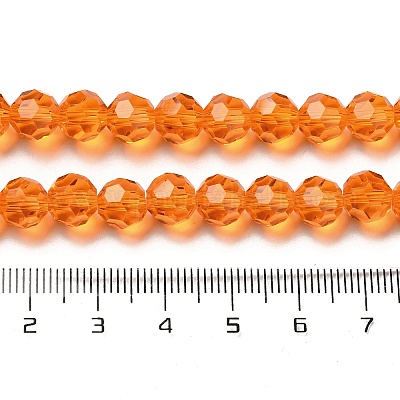 Прозрачные стеклянные бусины EGLA-A035-T8mm-D05-1