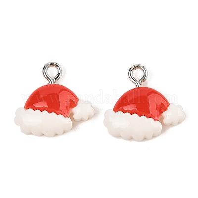 Подвески из непрозрачной смолы на рождественскую тематику RESI-S08-02D-1