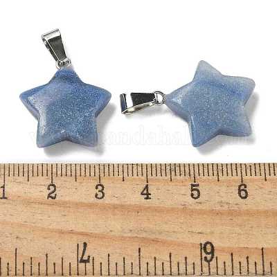 Подвески из натурального голубого авантюрина (окрашенного и нагретого) G-B127-12P-14-1