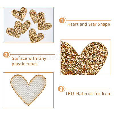 ТПУ гладить/пришивать заплатки для одежды&nbsp;LS-PATC-WH0001-18A-01-1