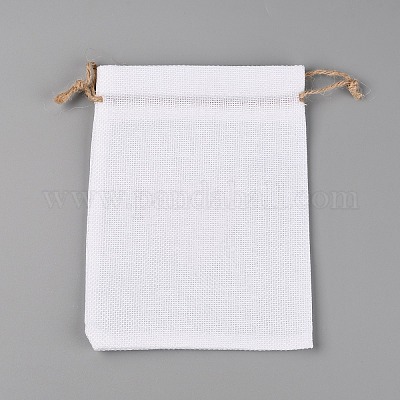 Джутовая пустая сумка для рукоделия с кулиской CW-TAC0001-09B-1