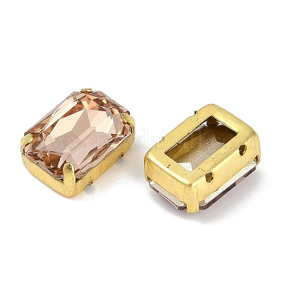 Латунные стеклянные стразы пришивные стразы RGLA-B004-04B-G-1