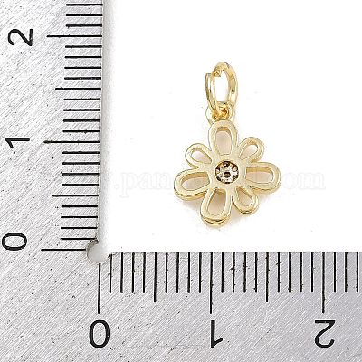 Латунные микро проложить кубического циркония подвески KK-A269-03B-G-1