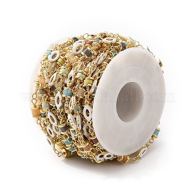 Цепочки из бисера ручной работы из натуральных драгоценных камней CHC-M024-31G-1