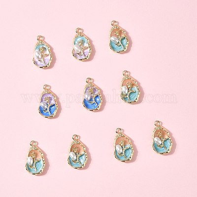 10 шт. Подвески из сплава с эмалью ENAM-FS0003-25-1