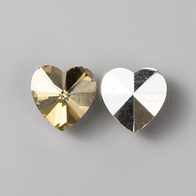 Стеклянные стразы кабошоны&nbsp;GLAA-WH0036-07-1