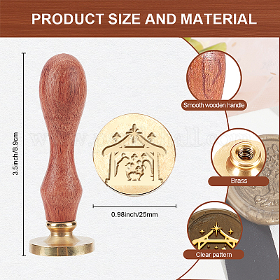 Набор рождественских сургучных печатей AJEW-WH0208-1310-1