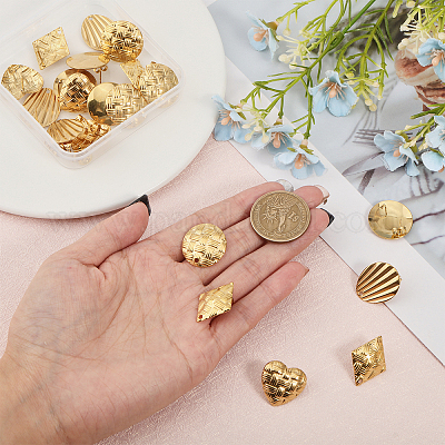 20 шт. 5 шт. фурнитура для сережек-гвоздиков из нержавеющей стали 304 STAS-CA0002-12-1