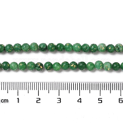 Собранные нити бусин из натурального доломита и синтетического опала&nbsp;G-Q017-G06-01G-1-1